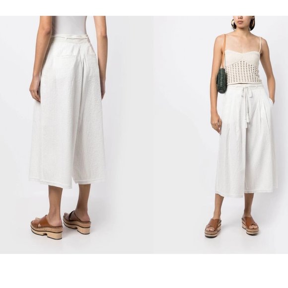 ULLA JOHNSON Eloisa vertical-stripe culottes - 4 - Picture 6 of 6